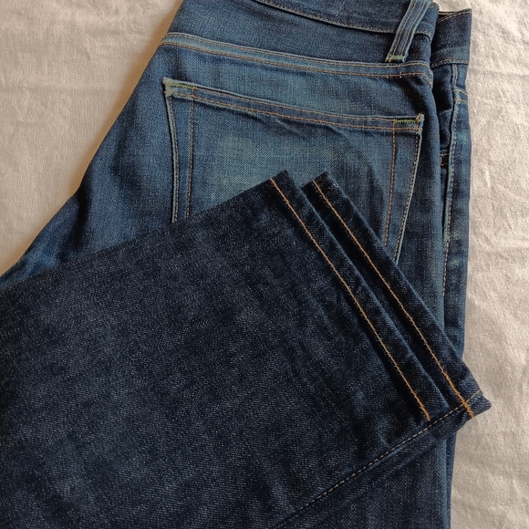 Imogene + Willie Selvage Denim Jeans Button Fly Slim Straight Fit Made In USA 26 - Picture 9 of 14